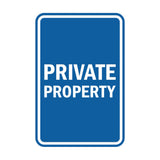 Portrait Round Private Property Sign