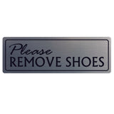 Basic PLEASE REMOVE SHOES Wall Door Sign