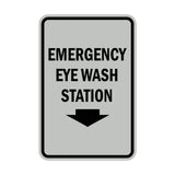 Portrait Round Emergency Eye Wash Station Sign
