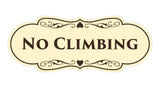 Signs ByLITA Designer No Climbing Sign