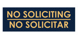 Signs ByLITA Basic No Soliciting No Solicitar Sign