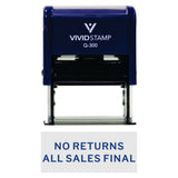 No Returns All Sales Final Self Inking Rubber Stamp