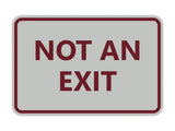 Signs ByLITA Classic Framed Not an Exit Sign