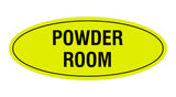 Signs ByLITA Oval Powder Room Sign