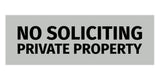 Signs ByLITA Basic No Soliciting Private Property Sign