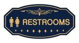Victorian Unisex Restroom Sign