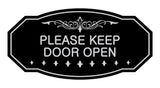Victorian Please Keep Door Open Wall or Door Sign
