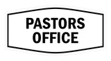 Signs ByLITA Fancy Pastors Office Sign with Adhesive Tape, Mounts On Any Surface, Weather Resistant, Indoor/Outdoor Use