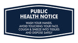 Fancy Public Health Notice Please Wash Your Hands Sign