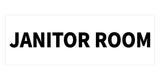 Signs ByLITA Basic Janitor Room Sign