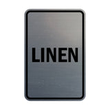 Portrait Round Linen Sign