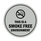 Signs ByLITA Circle This Is A Smoke Free Environment Sign