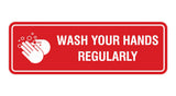 Standard Wash Your Hands Regularly Sign