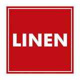 Signs ByLITA Square Linen Sign with Adhesive Tape, Mounts On Any Surface