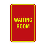 Portrait Round Waiting Room Sign
