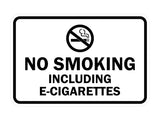 Signs ByLITA Classic Framed No Smoking Including E-Cigarettes Sign