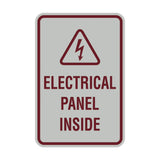 Portrait Round Electrical Panel Inside Sign