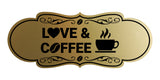 Designer Love and Coffee Wall or Door Sign