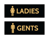 Signs ByLITA Basic Ladies and Gents Sign Set