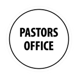 Signs ByLITA Circle Pastors Office Sign