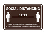 Classic Framed Social Distancing Sign
