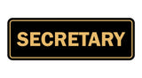 Signs ByLITA Standard Secretary Sign