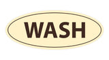 Oval Wash Sign