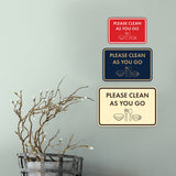 Classic Framed Please Clean As You Go Wall or Door Sign