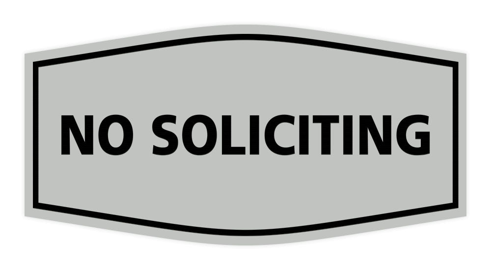 Signs ByLITA Fancy No Soliciting Sign