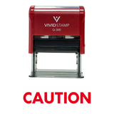 CAUTION Self Inking Rubber Stamp