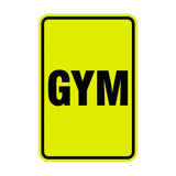 Portrait Round Gym Sign