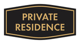 Fancy Private Residence Wall or Door Sign