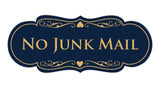 Signs ByLITA Designer No Junk Mail Sign