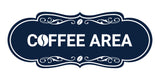 Designer Coffee Area Wall or Door Sign