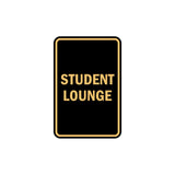 Portrait Round Student Lounge Sign