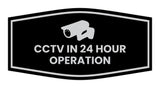Fancy CCTV in 24 Hour Operation Wall or Door Sign