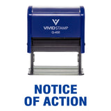 Notice of Action Self Inking Rubber Stamp