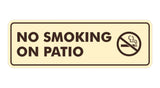 Standard No Smoking On Patio Sign