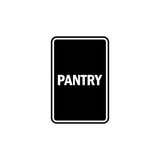 Portrait Round Pantry Sign
