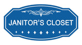 Victorian Janitor'S Closet Sign