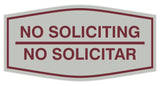 Signs ByLITA Fancy No Soliciting No Solicitar Sign