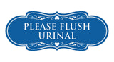 Designer Please Flush Urinal Wall or Door Sign