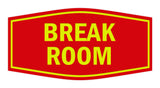 Signs ByLITA Fancy Break Room Sign with Adhesive Tape, Mounts On Any Surface, Weather Resistant, Indoor/Outdoor Use