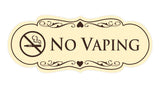 Signs ByLITA Designer No Vaping Sign