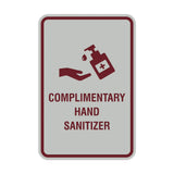 Portrait Round Complimentary Hand Sanitizer Sign