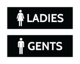 Signs ByLITA Basic Ladies and Gents Sign Set