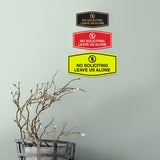 Fancy No Soliciting Leave Us Alone Wall or Door Sign