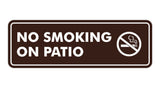 Standard No Smoking On Patio Sign