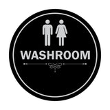 Signs ByLITA Circle Washroom Sign