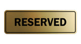 Signs ByLITA Standard Reserved Sign